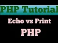 Echo Print Statement In PHP Hindi