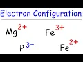 Electron Configuration of Ions - Mg2 P3- Fe2 Fe3