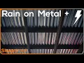 ►10 uur regen en onweer op een metalen dak. Regen klinkt om te slapen. Onweer regen tinnen dak.