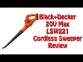 Black Decker LSW221 20V MAX Lithium Cordless Sweeper 2018 Review