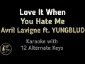Download Lagu Love It When You Hate Me Karaoke Avril Lavigne ft. Blackbear Instrumental Lower Higher Original Key