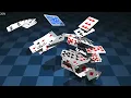 MuJoCo Fluttering cards