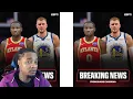 Warriors TRADE Jonathan Kuminga Buddy Hield to Hawks for Kristaps Porzingis REACTION RANT