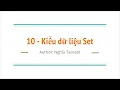 PyTools 10 - Kieu du lieu Set trong Python