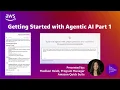 Getting Started with Agentic AI Part 1 Amazon Quick Suite Learning Series