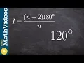 Find the number of sides of a regular polygon given the measure of one interior ang