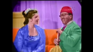 شويكار وفؤاد المهندس ومشهد بالالوان من مسرحية السكرتير الفنى 