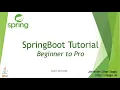 SpringBoot Tutorial for Beginners How to build Restful Webservices using SpringBoot Part1