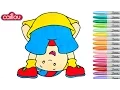 Caillou Coloring Book Episode Colouring Pages Preschool Rainbow Splash