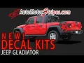 Jeep Gladiator Stripes Gladiator Decals Jeep Gladiator Graphics Kits by AutoMotorStripes com