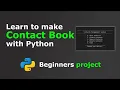 Contact management system project for beginners using Python