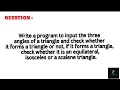 Program to input the three angles of a triangle and check whether it forms a triangleor not JAVA