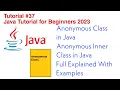 Anonymous Class in Java Anonymous Inner class in Java Using Class Interface Full Explained