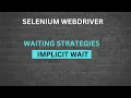 How to use Implicit Wait in Selenium WebDriver 4 with Java