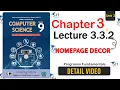 Class 9 Computer Science - Unit 3 Lecture 3 3 2 NBF Homepage Decor Programming Fundamentals
