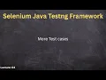 Selenium Java Testng Automation framework additional test cases Lecture04
