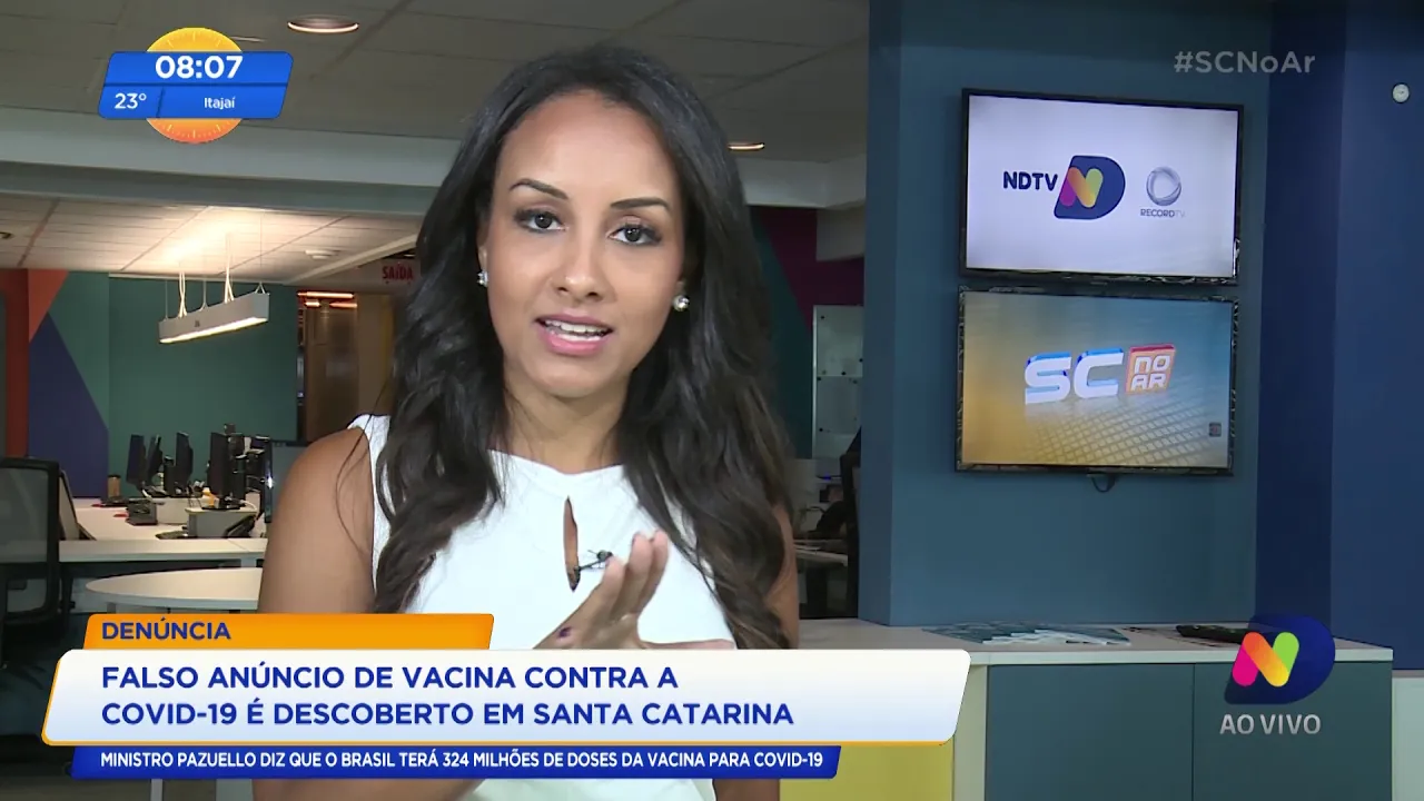 Anúncio falso de vacina para Covid-19 é descoberto em SC