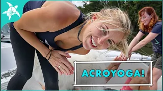 ACROYOGA CHALLENGE ON A BOAT!