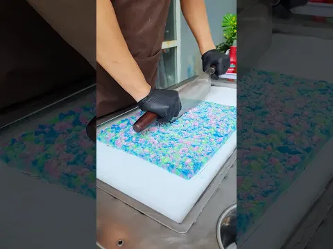 Mixing Colorful Jelly Into Delicious Ice Cream 🌈🍦 #shorts #icecream #satisfying #asmr