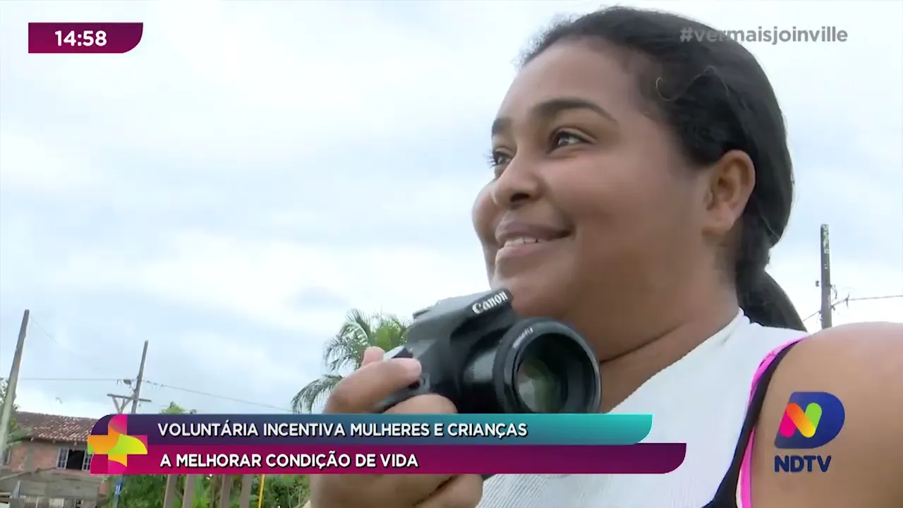 Voluntária incentiva mulheres e crianças a melhorar condição de vida em Joinville