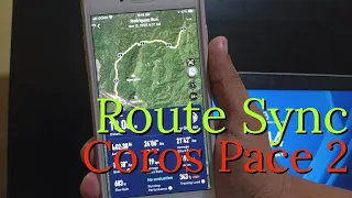 Sync route in your Coros Pace 2 GPS watch