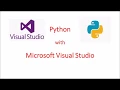 Microsoft visual Studio 2019 Python with Visual studio Visual Studio installation
