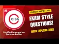 ISACA CISA Exam-Style Practice Questions 2025 | Q181–190 (With Explanations)