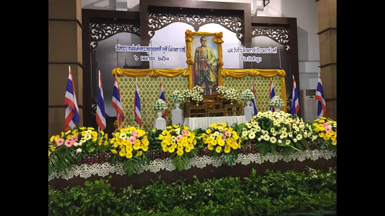 Daily life in Thailand- Special event, nephew creating flower arrangement