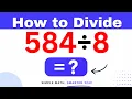 584 8 Divide 584 by 8 - Long division Method