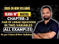 Examples Linear equations in two variables Chapter 3 maths class 10 examples