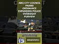 Albuquerque City Council passes ordinance expanding Civilian Police Oversight Agency s purview