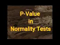 p-values in Normality Tests using Python