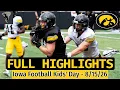 FULL HIGHLIGHTS Watch every play from Iowa Football s open practice Kids Day at Kinnick 2026