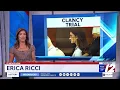 Women in pink rally in support of Lindsay Clancy at her trial for killing her 3 children