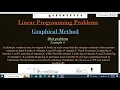 LPP16 Linear Programming Problems Diet Problem Graphical Method Example 4