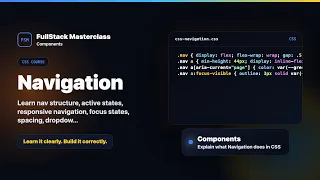 Navigation Explained FullStack Masterclass CSS Course