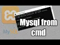 How to access Mysql database from the command prompt in windows