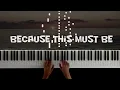 Because This Must Be Nils Frahm Piano Cover Piano Tutorial