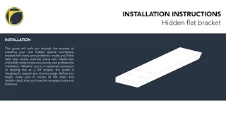 How to Install Iron Supports Hidden Granite Countertop Flat Brackets Step-by-Step Guide