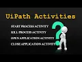 Open application Close application Start process kill process activities in UiPath RPA LEARNERS