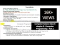 class 8th chapter 5 computer science Computer Programming Part 1 class 8 chapter 5 computer