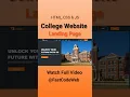 College Website using HTML CSS Fast Code