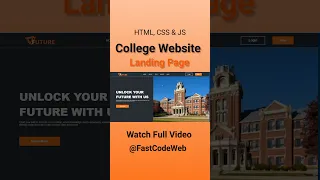 College Website using HTML CSS Fast Code