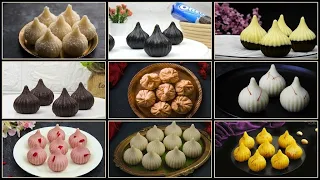 10 Modak Recipes | 10 Ganesh Chaturthi Prasadam Recipes | Easy Kozhukattai Recipes | Instant Modak