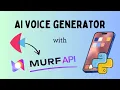 Build a text to speech app with Murf API - on Python Flet Easy Tutorial