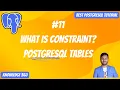 Constraints in PostgreSQL Importance of Constraint in Tables PostgreSQL Full Playlist