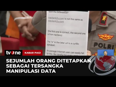 Direktorat Siber Polri Tangkap Sejumlah Tersangka Manipulasi Data
