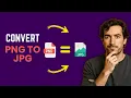 How To Convert PNG to JPG QUICK Way