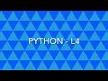 Python L4 - Random Patterns