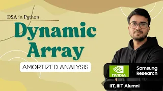 2 4 Dynamic Array Explained Amortized Analysis DSA in Python Hindi